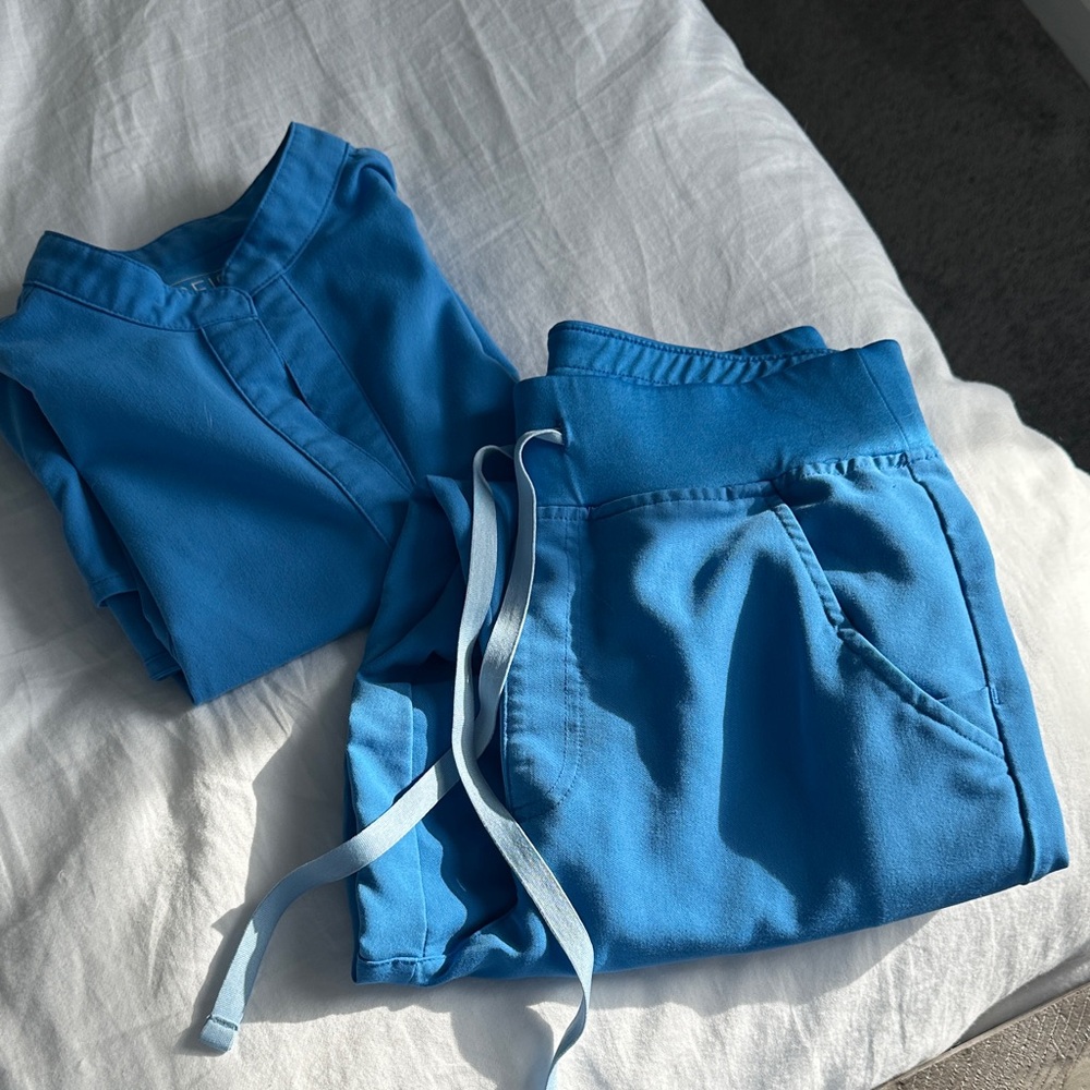 Royal Blue Scrub Set